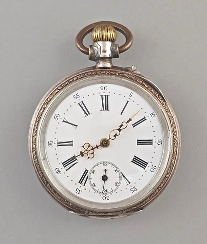 Silberne taschenuhr jugendstil - taschenuhr,