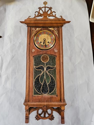 Seltene jugendstil wanduhr - jugendstil-wanduhr, zu
