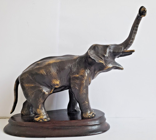 Alte bronze skulptur elefant - bronze,