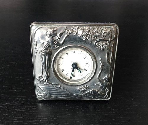 Uhr tischuhr wecker jugendstil - uhr,