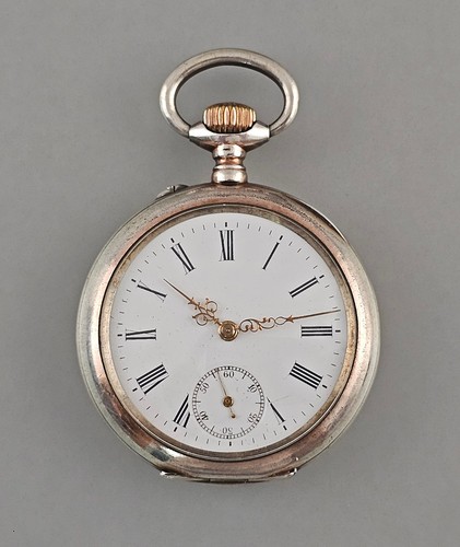 Silberne taschenuhr jugendstil - silberne,