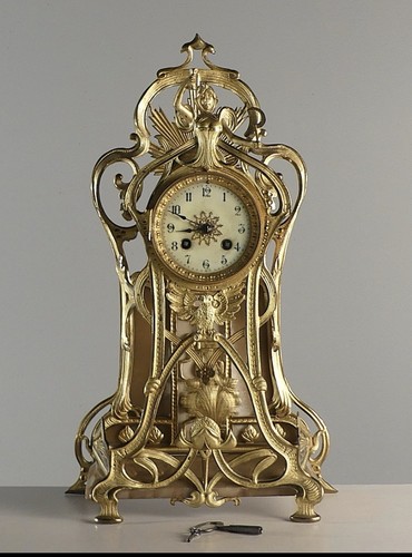 Originale jugendstil kaminuhr - jugendstil,
